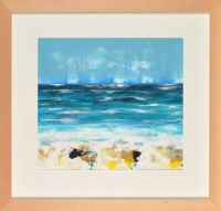 Lot 325 - Sarah Wigham ''BLUE HORIZON'' signed gouache...