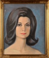 Lot 388 - Arthur Elliot PORTRAIT OF A LADY oil on board...