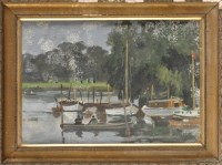 Lot 419 - Clifford Hall ''THE WHITE YACHTS'' inscribed...