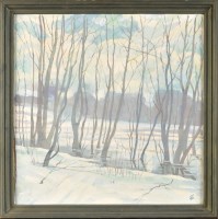 Lot 428 - M*** Fufaldin A RUSSIAN WINTER LANDSCAPE...