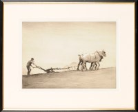 Lot 13 - Cecil Charles Aldin (1870-1935) ''PLOUGHING''...
