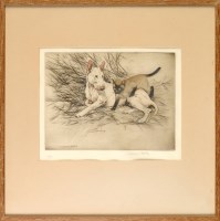 Lot 45 - George Vernon Stokes (1873-1954) A TERRIER AND...