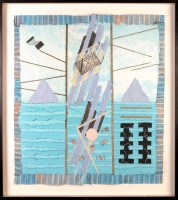 Lot 179 - Anita Ford (1948-) ''SEA PIECE WITH TRIANGLES''...