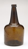 Lot 276 - An 18th Century mallet form wine bottle, the...