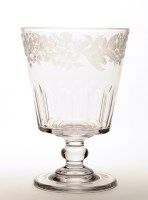 Lot 287 - A large early 19th Century rummer, the slice...