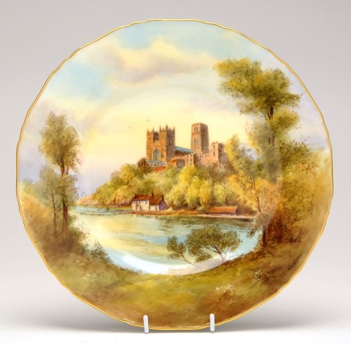 Lot 300 - A Royal Worcester cabinet plate by Raymond...