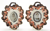 Lot 307 - Doulton Burslem: a pair of picture frames with...