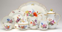 Lot 319 - Meissen: a coffee service painted with floral...