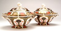 Lot 363 - Royal Crown Derby: a pair of tureens and...