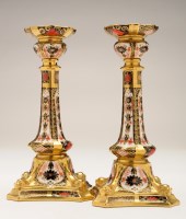 Lot 366 - Royal Crown Derby: a pair of dolphin...