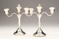 Lot 446 - A pair of Elizabeth II candlesticks, together...