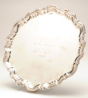 Lot 459 - A George V salver, by Roberts & Belk,...