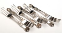 Lot 482 - Six Victorian table forks, by William Eaton...