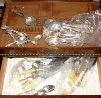 Lot 490 - An early 20th Century matched flatware service,...