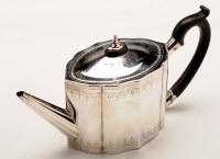 Lot 500 - A George III teapot, by W.P., possibly William...