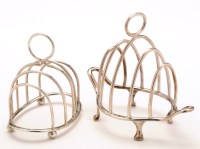 Lot 504 - A Victorian five bar toast rack, possibly by...