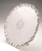 Lot 528 - A George II salver, by John Tuite, London 1738,...