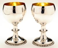 Lot 529 - A pair of George III goblets, by W.T. (a...