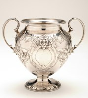 Lot 533 - A Victorian two-handled vase, by Martin Hall &...