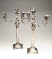 Lot 536 - An impressive pair of Victorian candelabra, by...