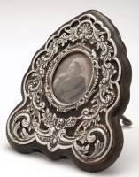 Lot 560 - A Victorian silver photograph frame, possibly...