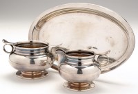 Lot 587 - A Continental 830 standard sugar bowl, cream...