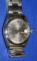 Lot 606 - A steel cased Tudor Prince Oysterdate rotor...