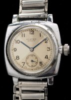 Lot 611 - Rolex Oyster Rolco: a steel cased gentleman's...