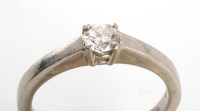 Lot 781 - A single stone diamond ring, the brilliant cut...