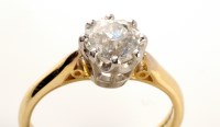 Lot 817 - A single stone diamond ring, the brilliant cut...