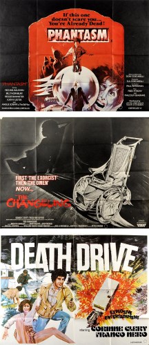 Lot 924 - Three British quad posters, to include: Death...