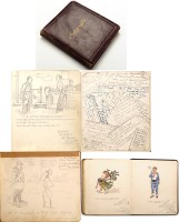 Lot 929 - A First World War autograph/common place book,...