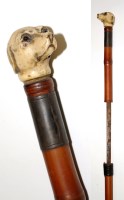 Lot 932 - A late 19th Century bamboo and ivory sword...