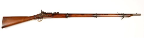 Lot 942 - A 19th Century converted rifle, the 35 1/2in....