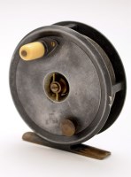 Lot 950 - A Pape, Newcastle, alloy salmon reel, early...