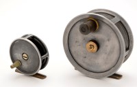 Lot 952 - Two Ogden Smiths, London, alloy reels, one 4in....