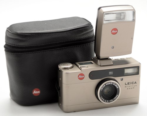 Lot 967 - A Leica Minilux zoom 35mm film camera, with...