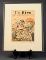 Lot 985 - A collection of ten 'le Rire' magazines, five...