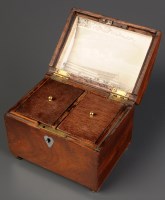 Lot 1051 - An early 19th Century mahogany tea caddy, in...