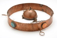 Lot 1072 - An early 20th Century copper ceiling light...