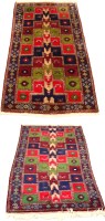 Lot 1102 - A pair of Turkish Karapinar rugs, both with...