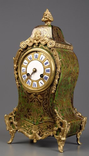 Lot 1121 - A French boulle work mantel clock, late 19th...