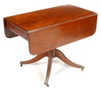 Lot 1172 - A late Georgian rectangular mahogany Pembroke...