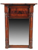 Lot 1180 - A mid 19th Century mahogany pier glass, with...