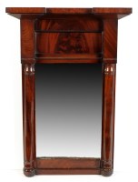 Lot 1181 - A mid 19th Century mahogany pier glass, the...