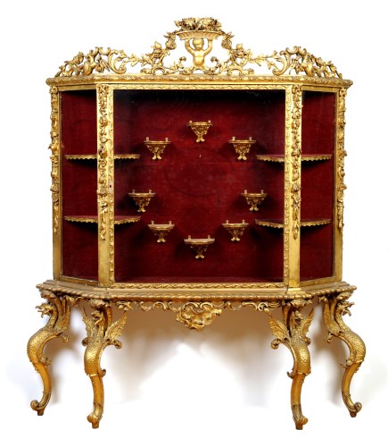 Lot 1183 - An ornate 19th Century giltwood and gesso...