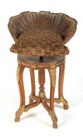 Lot 1188 - A North Italian walnut and parcel gilt grotto...