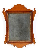 Lot 1216 - A 19th Century wall mirror with carved...