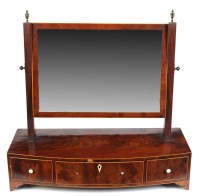 Lot 1220 - A late Georgian mahogany rectangular swing...