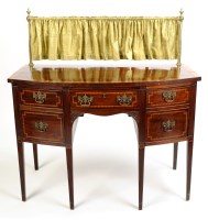 Lot 1238 - A late George III mahogany pedestal sideboard,...